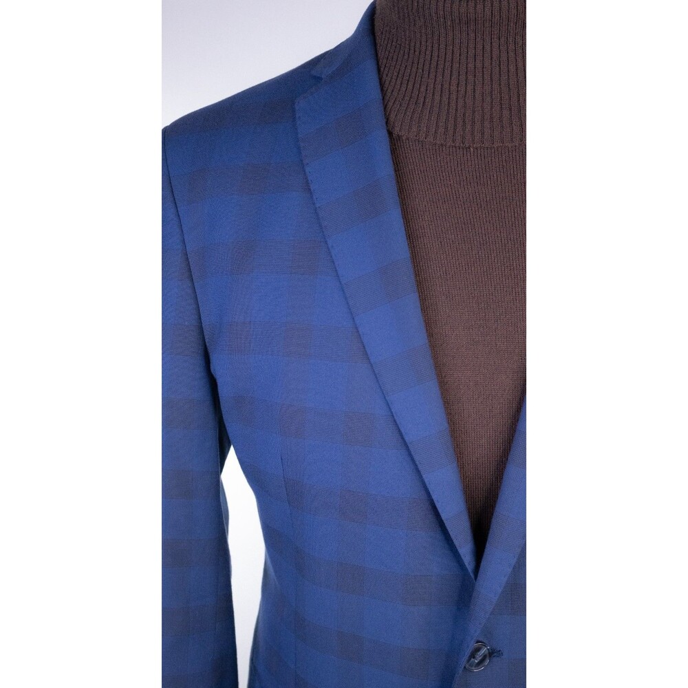 Nick Graham Stretch Modern Cut Blazer Sport Coat Sz 42R Poly Blend Two Button - Picture 5 of 15